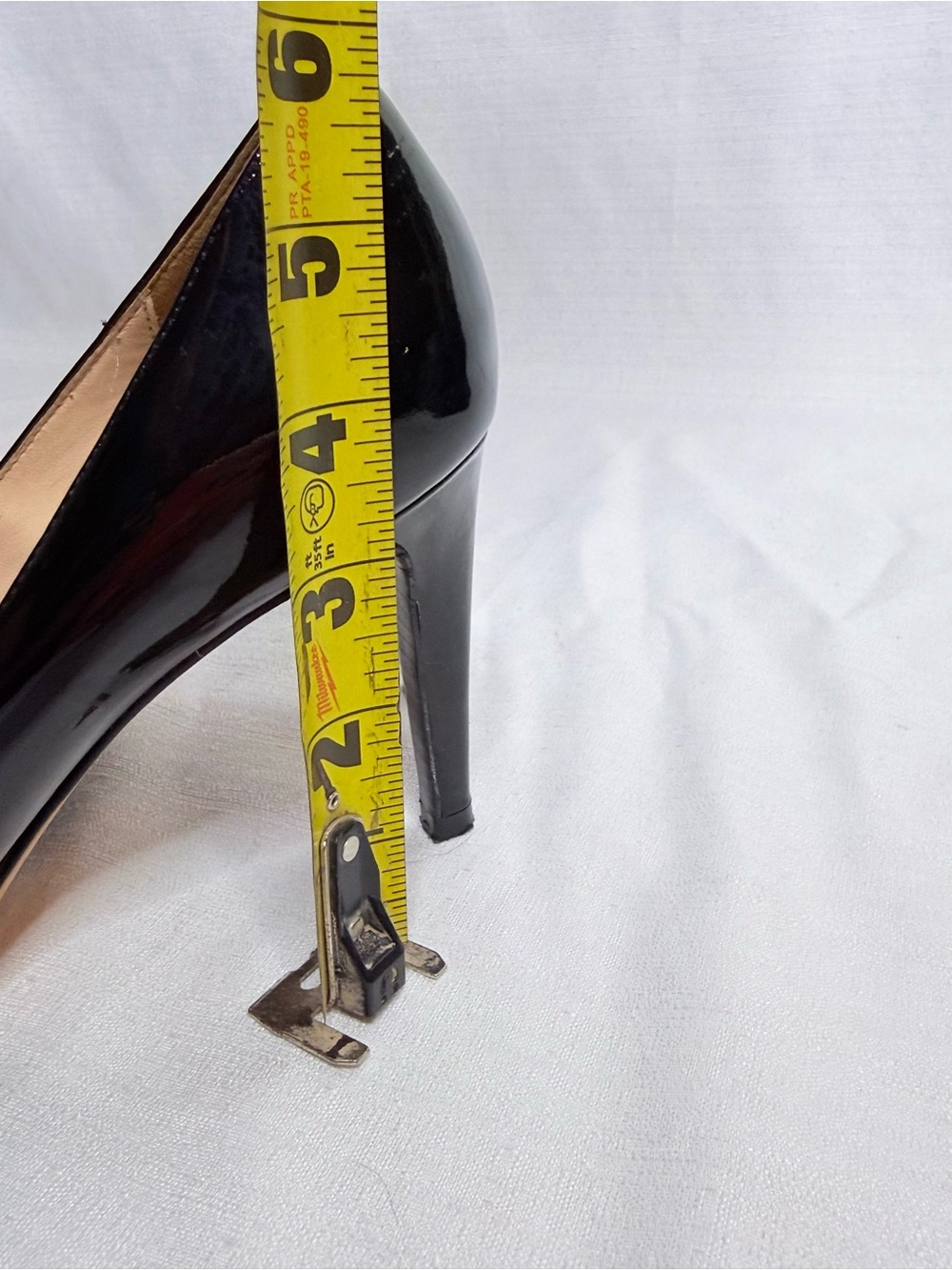 Cole Haan Nike Air Black Patent Leather Platform Pumps Heels Women’s 6B - Picture 9 of 13